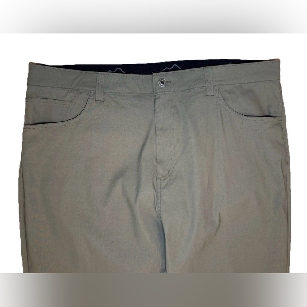 Eddie Bauer Nylon Pants Mens 40 X 30 Green Khaki Stretch Hiking Travel Outdoor - Picture 4 of 9